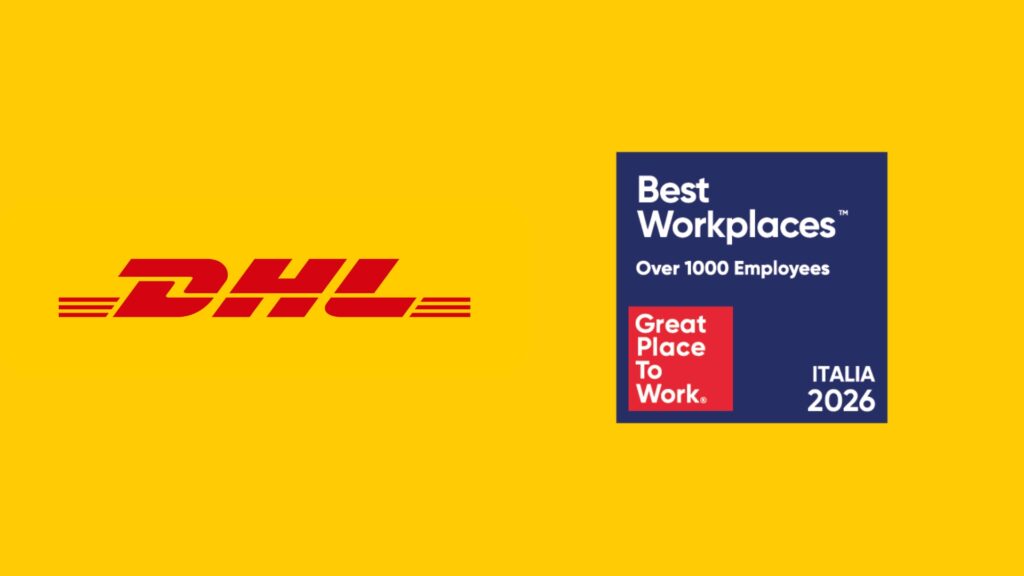 DHL si classifica tra i primi posti dei Best Workplaces™ 2026 di Great Place To Work® Italia. Un riconoscimento per l’eccellenza della cultura aziendale e l’impegno verso le proprie persone